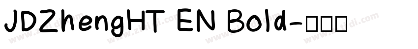JDZhengHT EN Bold字体转换